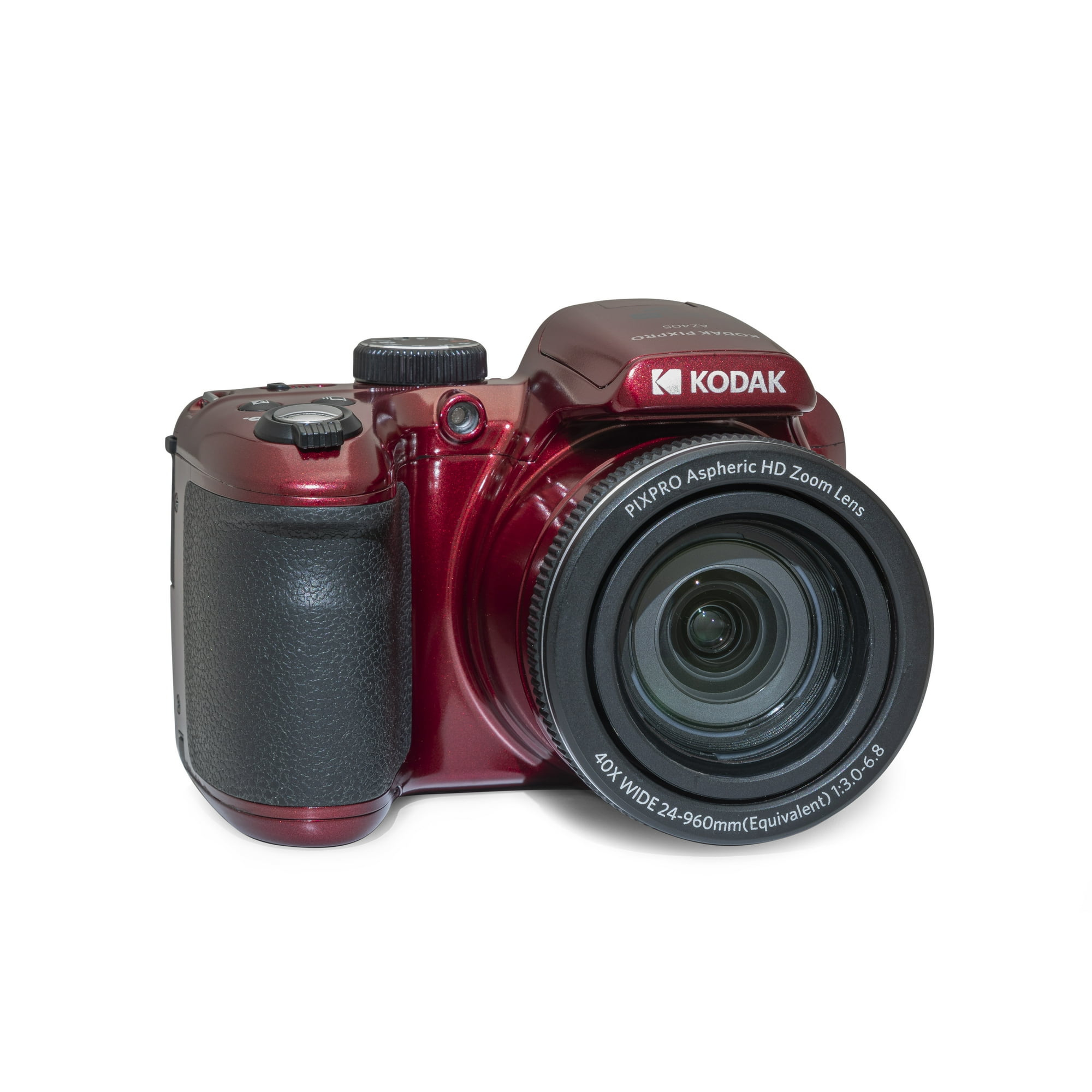 KODAK PIXPRO AZ405-RD 25x Optical Zoom Digital Camera, 16MP CMOS Sensor, 1080p Full HD Video, 3" LCD, AA Batteries