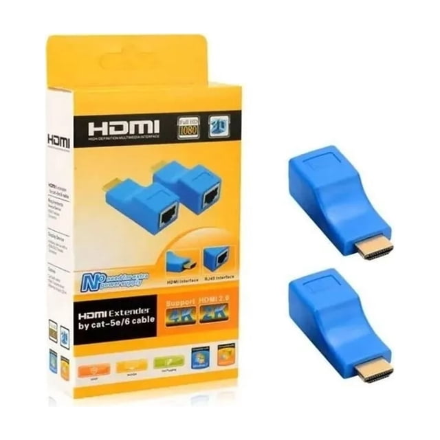 Adaptador extensor HDMI sobre CAT-5e/6 30 m para HDTV 1080P