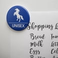 thumbnail image 2 of Unicorn Unisex Restroom Bathroom Washroom Sign Kitchen Refrigerator Locker Button Magnet, 2 of 5