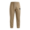 thumbnail image 3 of QHFBli Waffle Pants for Men Casual Vintage Solid Color Pant Drawstring Baggy Lightweight Textured Trousers Fashion Pants Men, 3 of 5