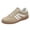 Khaki, variant on HEWUQI Women's Lace up Fashion Sneakers Trendy Stripe Athletic Walking Shoes Cushioned Insoles Shoes for All Day Wear Khaki Size 9