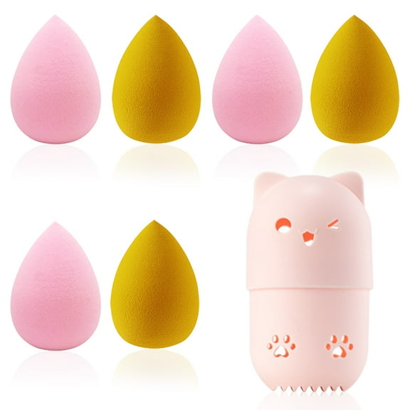 YuCool Teardrop Shaped Makeup Sponge,Beauty Sponges Egg Shaped Blending Sponge for Foundation Blending Blush Concealer Powder Cream