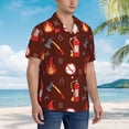 thumbnail image 5 of Daiia Fire Extinguisher Hawaiian Shirt for Men Gentle Cotton Regular Short Sleeve Casual-Large, 5 of 9