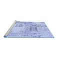 thumbnail image 2 of Ahgly Company Machine Washable Indoor Rectangle Patchwork Blue Transitional Area Rugs, 8' x 12', 2 of 4