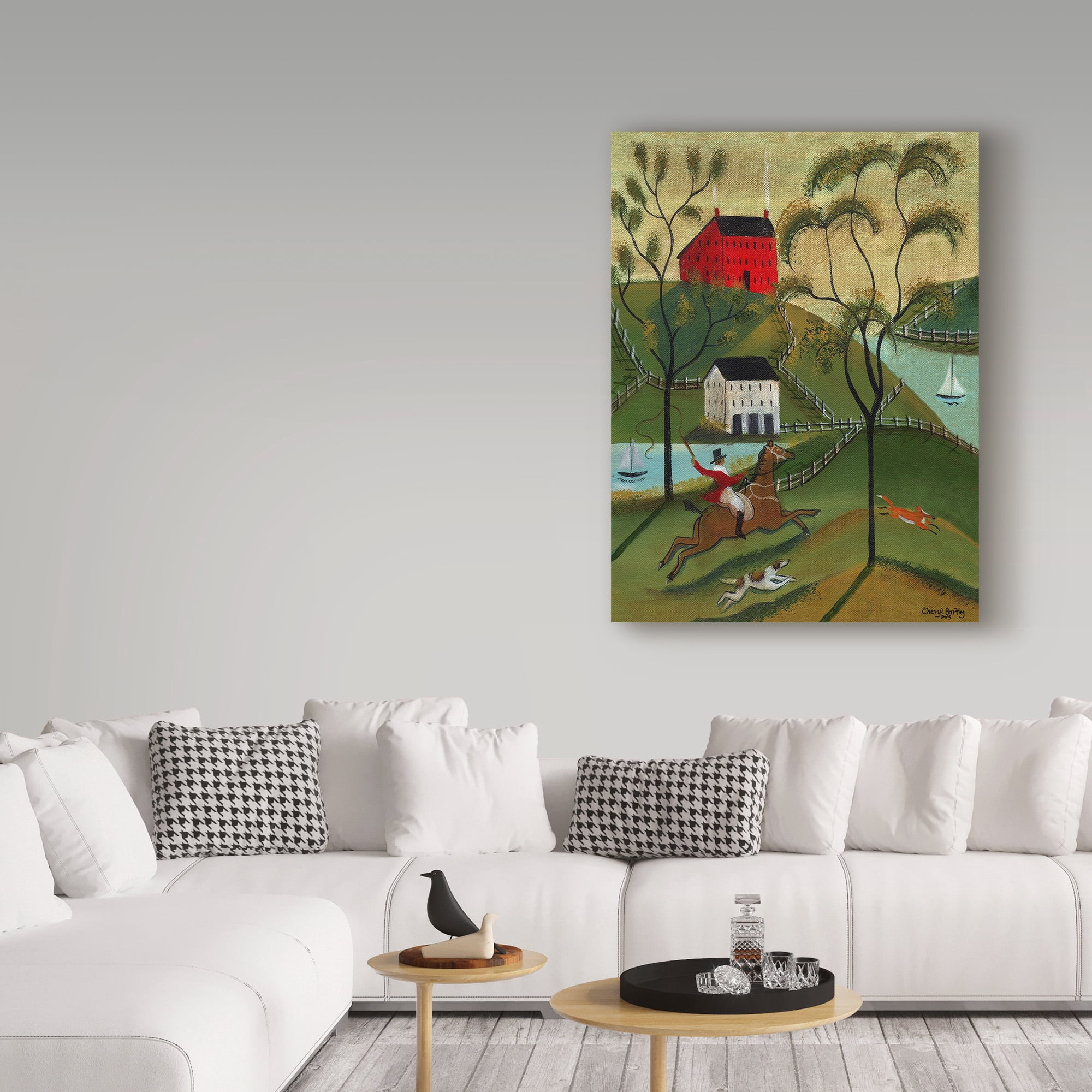 Trademark Fine Art 'Ocean Fox Hunt' Canvas Art by Cheryl Bartley