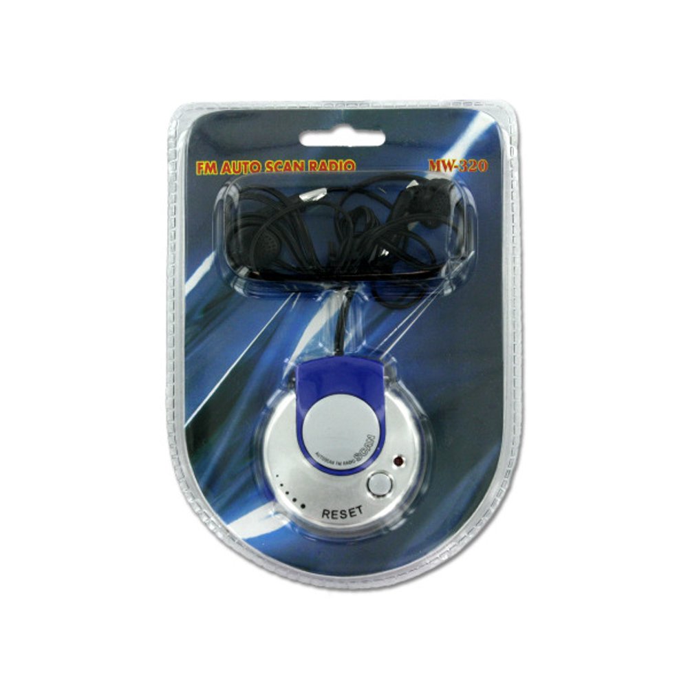 Fm Auto Scan Radio With Earphones, 20 Count