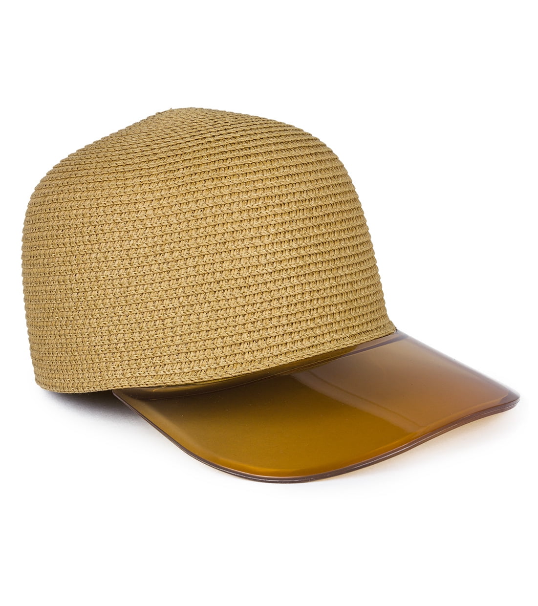 Womens straw baseball cap Clearance