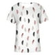 thumbnail image 4 of Tops Para Mujer Blusa Casual Elegante Camiseta de Manga Corta Con Estampado de Cuello Redondo Causal de Moda Odeerbi  ODB160862, 4 of 5