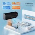 thumbnail image 2 of Matladin 9000 BTU Mini Split Air Conditioner & Heater, 19 SEER2 115V Inverter, Ductless Wall AC Unit with Heat Pump & Installation Kit, Black, 2 of 9