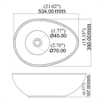 thumbnail image 7 of Concreto Stone 21" Egg-Shape Concrete Vessel Bathroom Sink - Grey, 7 of 7