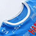 thumbnail image 3 of Summer Boys' New Abstract Animal Short Sleeve Set Summer Men's Treasure Letter Print Round Neck T-shirt Two Piece Set, 3 of 5