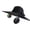 Black, variant on USB Rechargeable Cooling Headwear with Detachable Fan Adjustable Portable Cooling Cap for Outdoor Fishing Hiking Camping(Black,40cm)