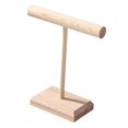 thumbnail image 5 of yotijay Jewelry T Shape Bar Stand Necklace Holder Wooden Jewelry Rack Minimalist Dresser S, 5 of 9