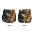 thumbnail image 3 of Balery Leopard Reading Tarot Cards Pantalones cortos deportivos para mujer con forro y dos bolsillos, elásticos, para entrenamiento, gimnasio, yoga-Large, 3 of 7