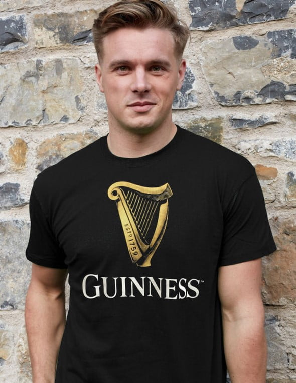 Mens guinness t shirt Clearance