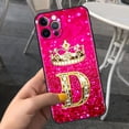 thumbnail image 3 of Pink Diamonds Letter Phone Case for Apple iPhone 11 7 12 13 Pro XR X XS Max 6 6S 8 14 Plus Soft Cover Shockproof Funda 14mini, 3 of 5