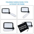 thumbnail image 4 of Magnifying Glass With Light. Magnifier For Reading With Bright Led Lights, Folding Handle, Easy To Store & Carry. Rectangular Lens Is Best Shape, 4 of 5