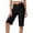 Black, variant on REDARER Womens High Waist Crossover Yoga Biker Shorts with Side Pockets for Workout,XXL