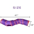 thumbnail image 2 of Cat Tunnel,Cat Tunnels for Indoor Cats Toy,Collapsible Cat Play Tunnel,Interactive Toy Maze Cat House for Cats,Puppy,Kitty,Kitten,Rabbit (purple), 2 of 7