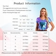 thumbnail image 7 of iEFiEL Womens Metallic Curved Hem Crop Top Short Sleeve T-shirt Rave Party Club Dance Tops Silver A XL, 7 of 7
