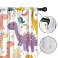 thumbnail image 4 of Blackout Kids Curtains,Cute Dinosaur Pattern Childrens Insulated Curtains Set Of 2,Bedroom Essentials,Toddler Room Decor 42x54in(106x137cm), 4 of 4