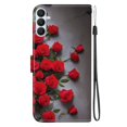 thumbnail image 3 of Leather For Samsung Galaxy S26+ 5G Wallet Case Crystal Material Painted Animal&Flowers&Hearts Pattern, Wallet For Women Men Card Holder Magnetic Clasp Kickstand Folio Case With Hand Strap,Color-30, 3 of 8