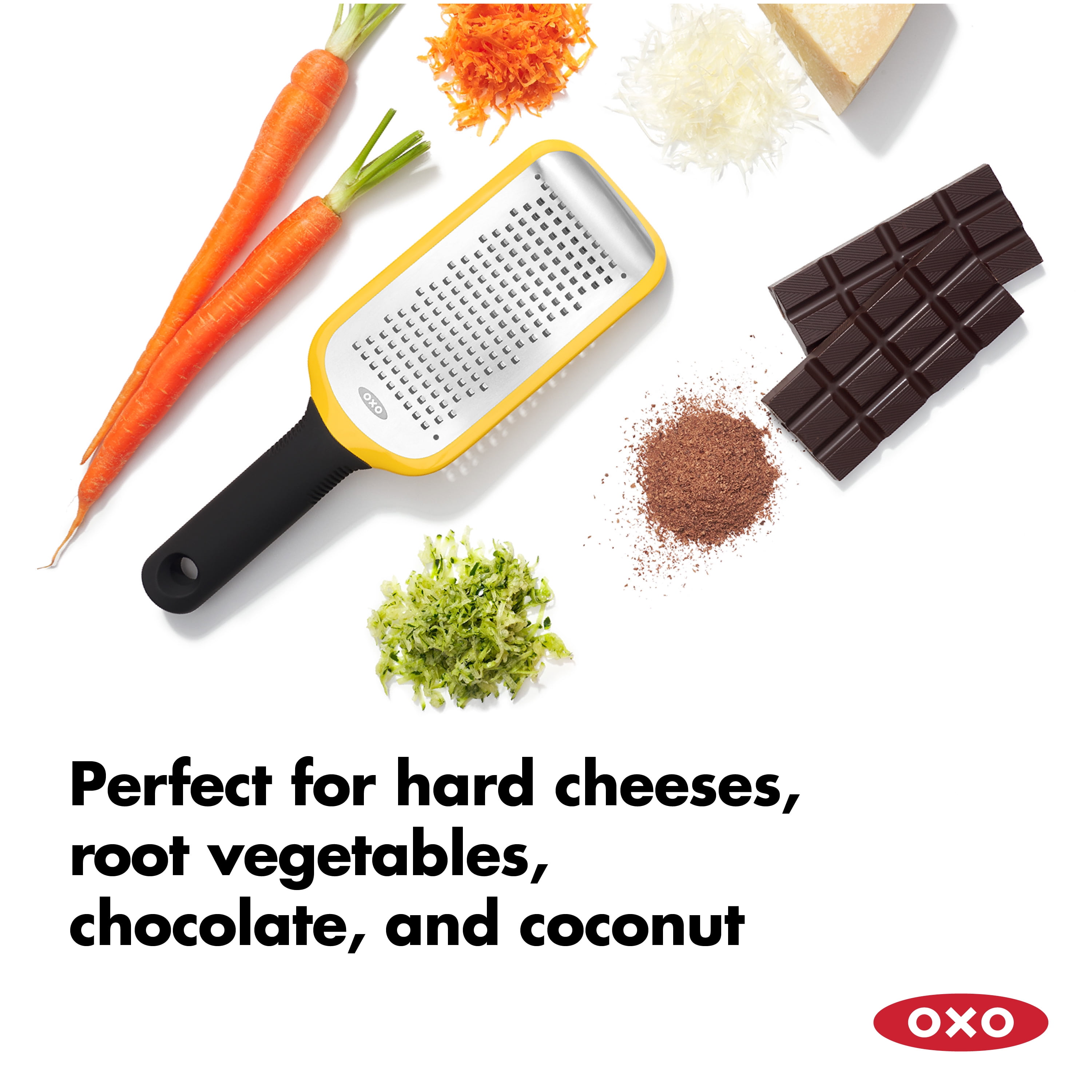 OXO Softworks Stainless Steel Etched Grater, Medium