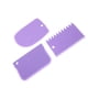 thumbnail image 2 of Advancent 3 unids/set de herramientas de decoración de pasteles de plástico rascadores rebanadores panadería más hogar tienda Herramientas y accesorios para hornear Violeta, 2 of 5