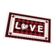 thumbnail image 1 of Felpudo para el Día de San Valentín, diseño de escena interior, felpudos de bienvenida, cojín antideslizante, alfombra para el hogar, Juegos de accesorios de baño patrón de letras 18x30in = 45x75cm Naiovety HA062217-02B, 1 of 6