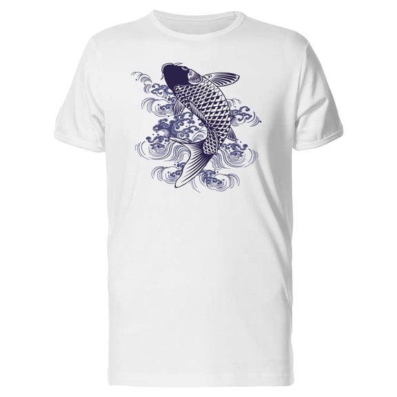 Japanese Carp Hand Drawn Tee Men's -Image by Shutterstock