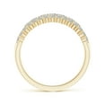 thumbnail image 2 of ANGARA Natural Diamond Multi-Row Broad Anniversary Ring in 14K Yellow Gold for Women (Size-2.5mm| Color-K| Clarity-I3) | April Birthstone, Anniversary, Jewelry Gift for Women | Natural Diamond Ring, 2 of 9