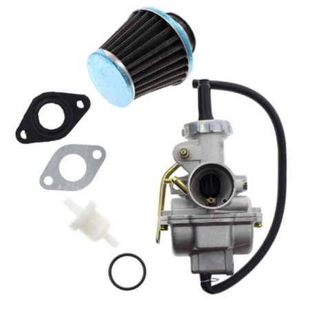 PZ20 Carburetor with Air Filter for 50cc 70cc 90cc 110cc 125cc Chinese ATV Quad Go Kart | Aluminum Alloy | 20mm Intake | 48mm Mount | Fits SUNL TAOTAO UTV | Gaskets Included