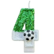 Xiao Hang New 0-9 Number Birthday Candles original two color gradual change Football style birthday cake digital party candle decoration