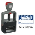 thumbnail image 1 of Printtoo Heavy Duty Dater Stamp With Approved By Text Self Inking Document Date Rubber Stamp-Blue, 1 of 3