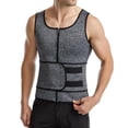 thumbnail image 1 of Chaleco de sauna Colcomx de neopreno para hombre con cremallera Gris XXL, 1 of 8