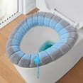 thumbnail image 5 of Toilet Seat Covers, Household Toilet Seat Thickened With Handle Winter Toilet Ring Washable Sets Wear Knitted Toilet Seat Under $10, 5 of 6