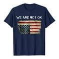thumbnail image 4 of ORT 4th of July Shirts Women American Flag T Shirts American Flag T-Shirts Tops Crewneck Summer T-Shirt(Navy,S), 4 of 6
