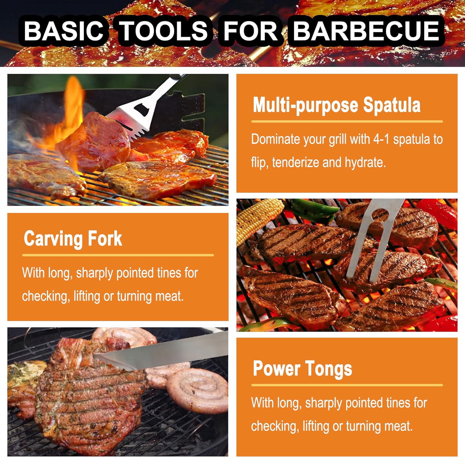 Grilljoy 24-Piece BBQ Grill Tool Set With Aluminum Case photo 5