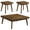 Walnut - 3-Piece, variant on Westerly 3-piece Square Coffee and End Table Set Walnut
