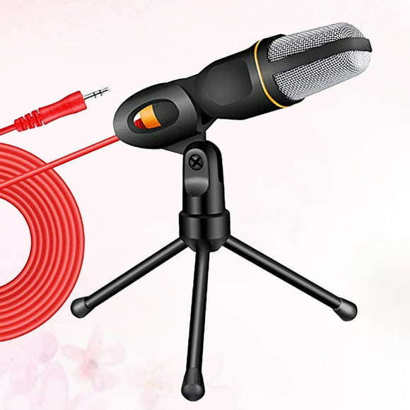 FUTUREORYY Back to School Streaming Equipment Mic for PC Black Metal Home Studio Recording 2Pack