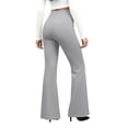 thumbnail image 4 of Womens High Waist Stretchy Bootcut Dress Pants Business Casual Work Slacks with Pockets Pull On Trousers Gray S, 4 of 6