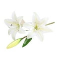 thumbnail image 4 of 1Pc Artificial Flower Decorative Home Decoration Gift Short Branch Fake Lily Bouquet Simulation Flower for Living Room White, 4 of 5