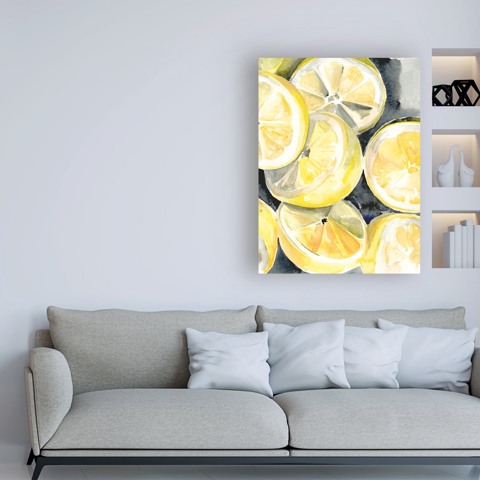 Trademark Fine Art 'Lemon Slices I' Canvas Art by Jennifer Paxton Parker