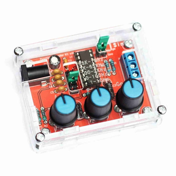 XR2206 High Resolution Function  Generator, Sine  Square, 1Hz 1MHz, Adjustable Frequency Amplitude, DIY Kit With For Welding And Installation