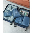 thumbnail image 6 of 2 Piece Travel Luggage Sets (20"&28") Hardside Suitcase with 7PC Organizer Bags,Navy, 6 of 11