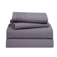 thumbnail image 3 of Nestl King Sheets Set, Instantly Soft, Deep Pocket Bed Sheets King 4 Piece, Luxury Soft Microfiber King Size Sheets, Gray Purple, 3 of 8