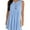 Light Blue, variant on Krumba Women Summer Sleeveless Dress: Keyhole Tie Front Pleated Mini – Casual for ladies 25-35 Vacation Beach Party Wedding Light Blue Size XL