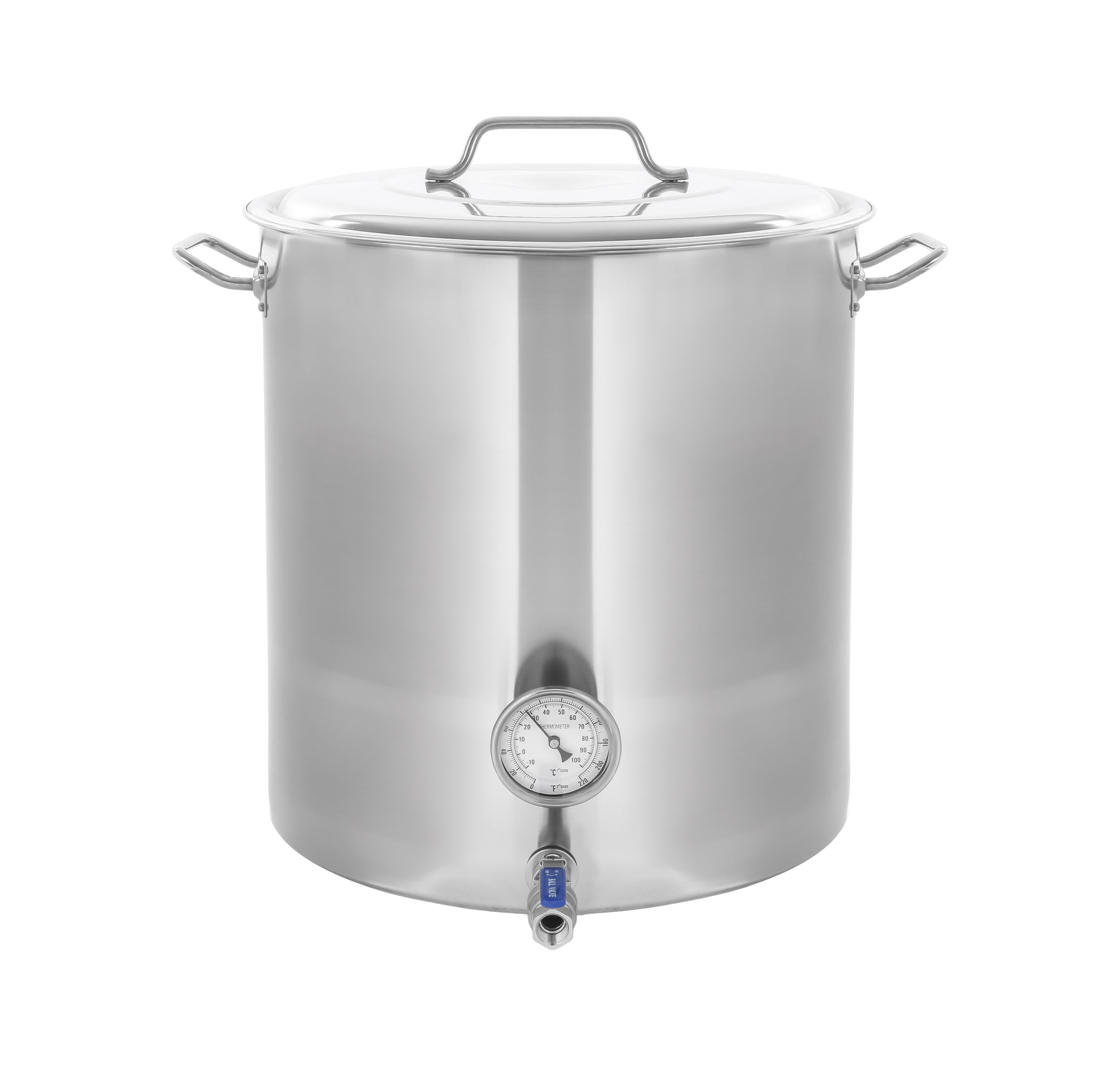 NEW 40 QT Quart Polished Stainless Steel Stock Pot Brewing Kettle Large w/ Lid 