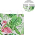 thumbnail image 5 of Coolnut Palm Leaves Flamingo Shower Curtain Bathroom Decor Watercolor Shower Curtain Sets Fabric Cloth Bathroom Curtains with Hooks 60x72 Inch, 5 of 6