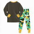 thumbnail image 4 of TOWED22 Little Boys Girls Pajamas 2Pcs Long Sleeve Crewneck Top and Elastic Waist Pants Print Sleepwear Pjs Toddlers, 4 of 8